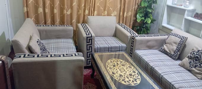 Versace Style 3 piece sofa set