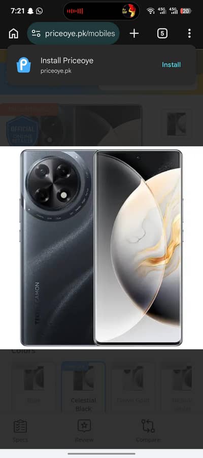 tecno camon 30s 10/10 box all available