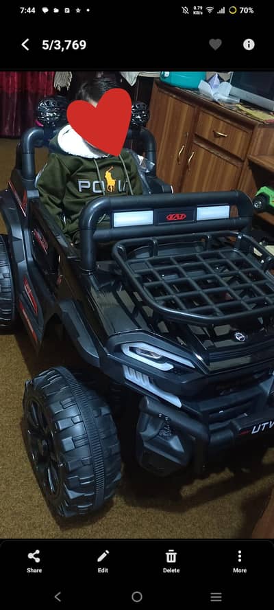 kids jeep big size 2 seater 4+4 power big wheel's