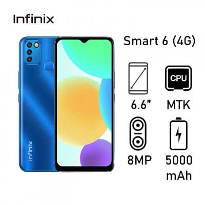 Infinix Smart 6 / Ram 3 GB | Storage 64 GB