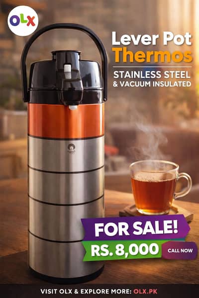 Japan Lever Pot Thermos  Stainless steel