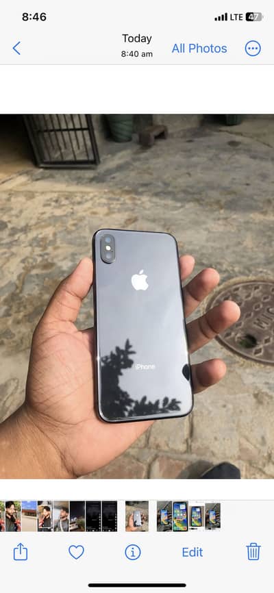 Iphone x pta approved ha 64 gb or all ok face id ok clean an neat set