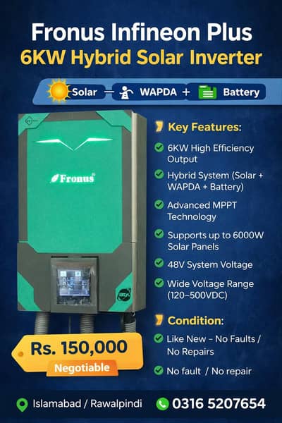 Fronus 6 kw hybrid Inver for sale