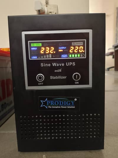 01 KVA UPS make Prodigy with 130AH Osaka liquid battery