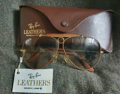 rayban leather edition