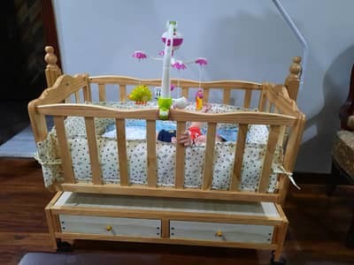 Baby Cot & Swing | Wooden