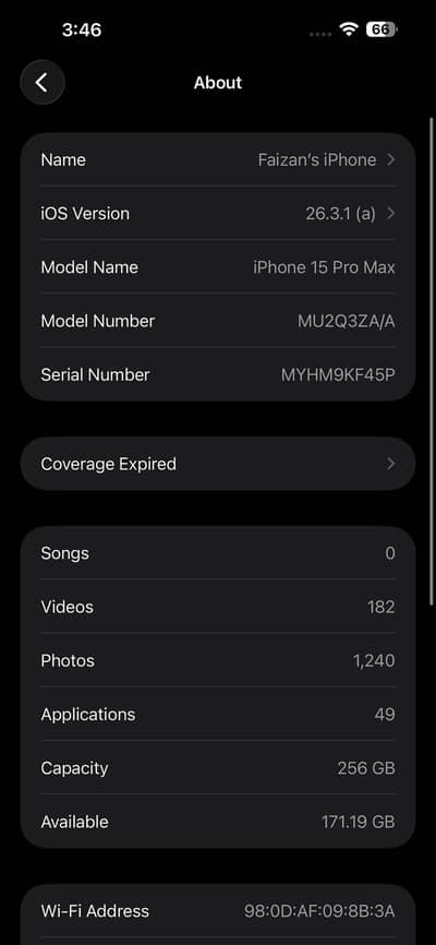 Iphone 15 pro Max non pta with box