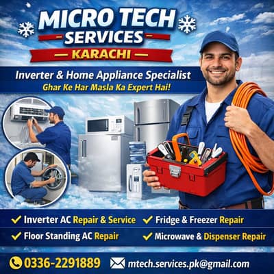 Fridge Repair - AC Repair - AC Service - AC Fitting - Microwave Repair