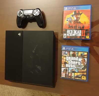 PS4 500 GB + 2 GAMES