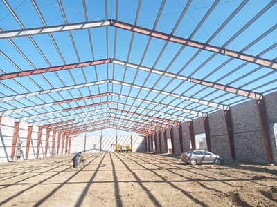 Industrial factory shed Dairy farm warehouse sheds steel sheds