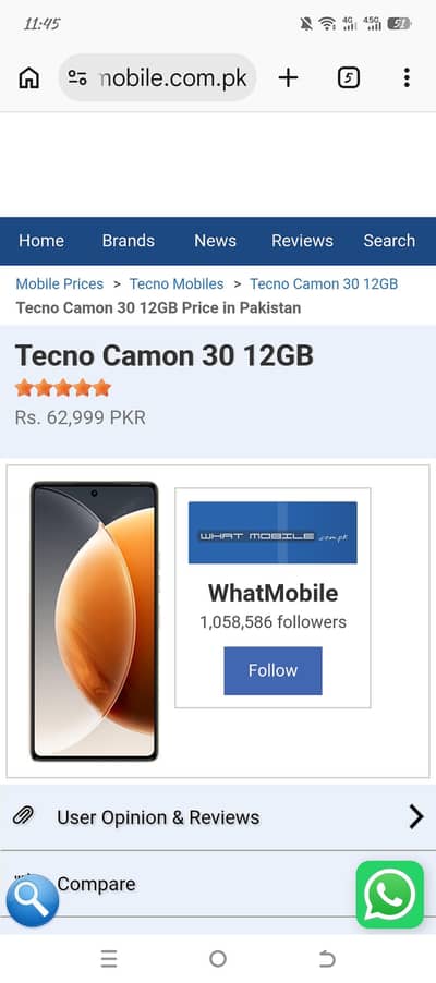 Tecno camon 30 12gp Ram