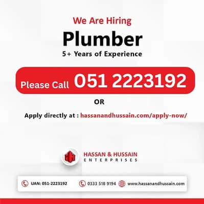 Hiring Plumber in Islamabad