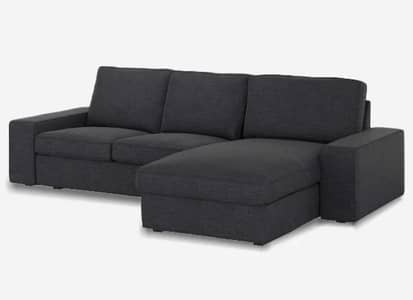 grey interwood Lshape sofa