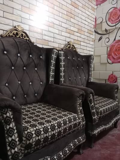 pure wood sofa set 5 seater