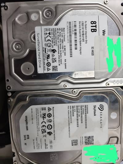 8 TB surveillance Hard disk 100% health.