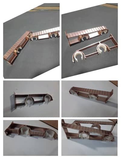 Curtain end caps,brackets and CNC Alomenium pipes