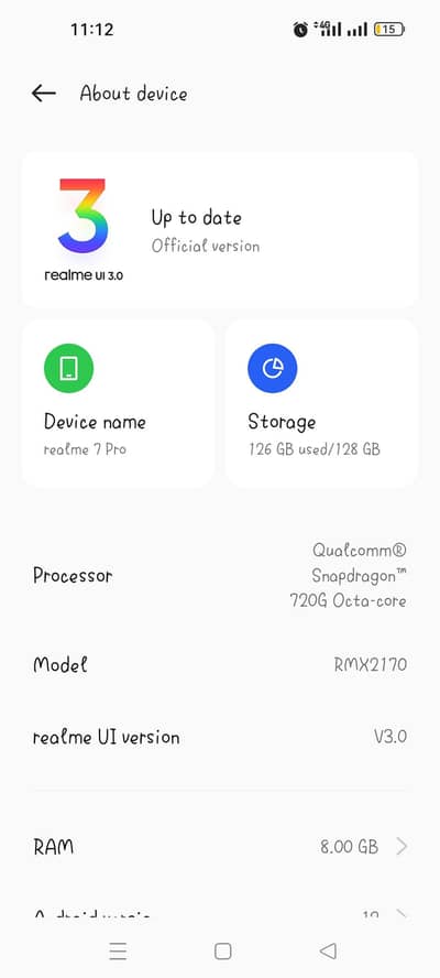 Realme 7 pro used DHA2 / Korangi