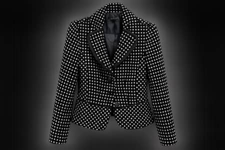 Elegant Black & White Cropped Blazer