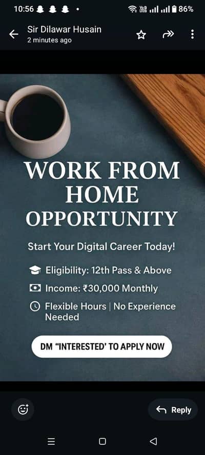 part time work from home