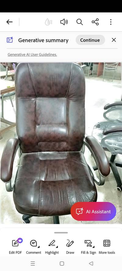 Executive Office Chair – Leather – Good Condition urgent sell