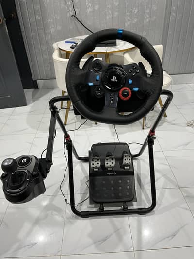 Logitech g29 with pxn stand and gear shifter