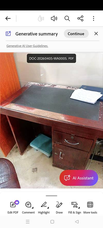 office table urgent sell