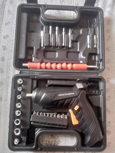 mini screwdriver drill for screwdriver uses with 46 different bits