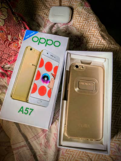 oppo a57 6/128gb 48m camera fresh one day battery back up urgent sell