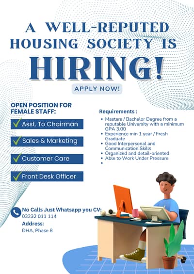 Female Staff Required