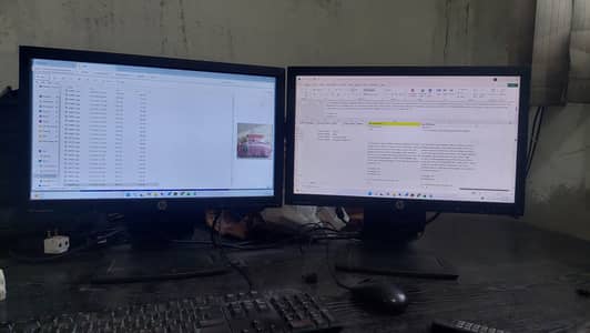 HP Dual Monitor Setup for Sale – LA2006x + LE2002xi (20” LED)