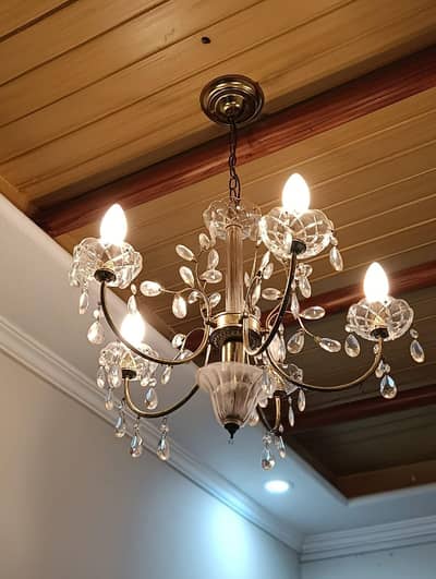 3 piece crystal chandelier set