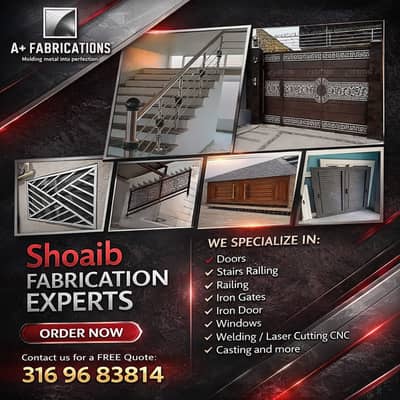 Windows / Railing / stairs / Frame / Grills / steel / Door / Gates