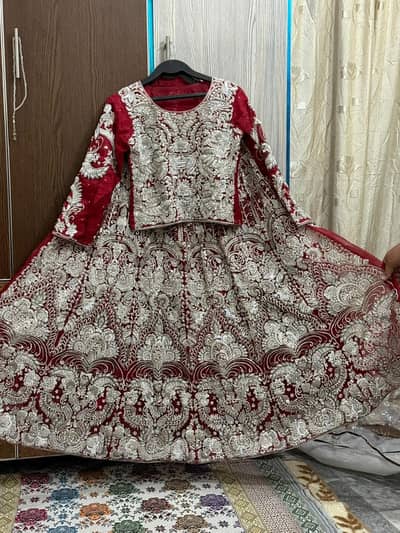 bridal lehnga red color