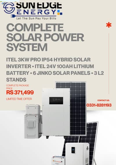 ITEL 3kW Pro IP54 Hybrid Solar Inverter - Brand New