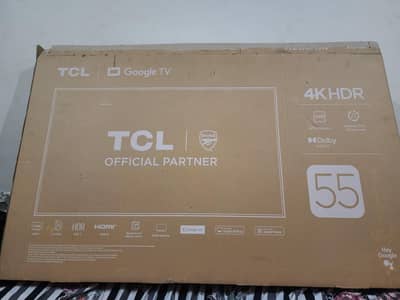 TCL 55 Inch 4K Smart Google TV (Model 55P6K) For Sale