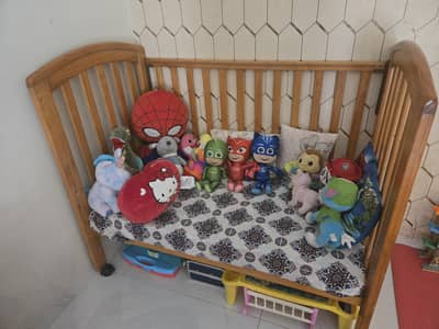 Zubaidas Crib and Bed (Cot) with Mattress