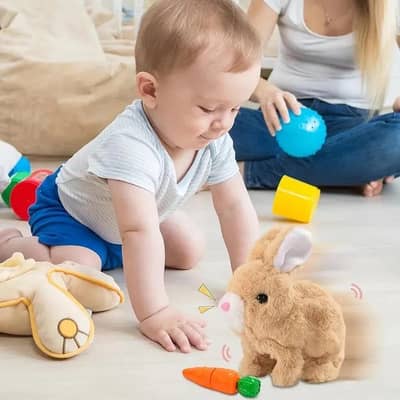 Walking Plush Rabbit Toy With Music