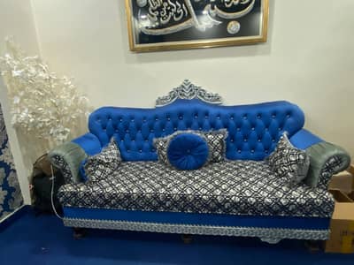 sofa set 5 seater with complete room set curtains table chairs carpet