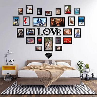 Trendy Heart-Shaped Wall Clock for Home Decor