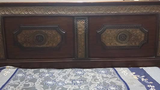 WOODEN BEDROOM SET 6 PCS WITH MATRESS USED