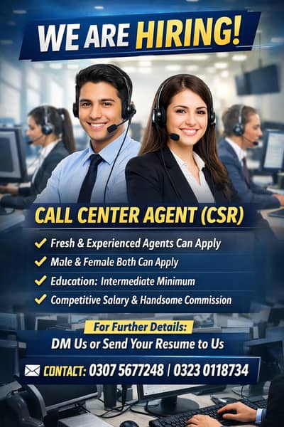 We are hiring staff - male & female