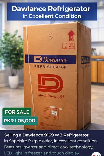 Dawlance 9169WB Inverter Refrigerator for Sale