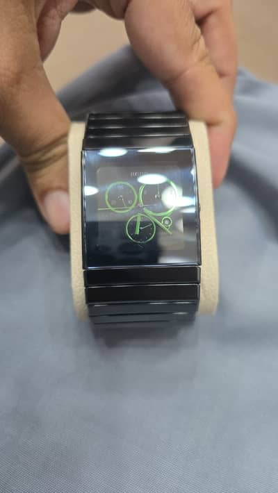 Rado Ceramic Jumbo Watch Green Dial Full Size Original With Box 90%