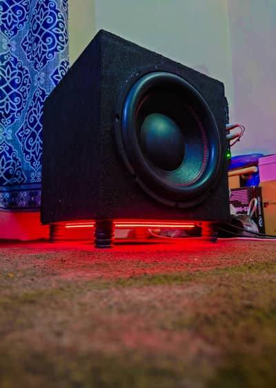 Car Subwoofer with Passive Radiators & Amplifier