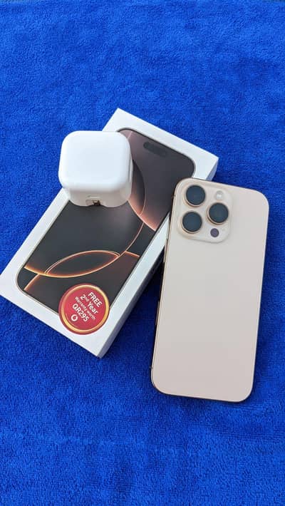 iPhone 16 Pro 256 GB Remaining 2 Months Sim Time Desert Titanium