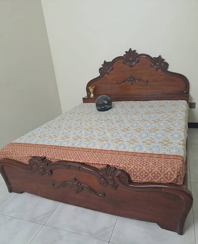 Full Solid Wood (Taari) Bed 0