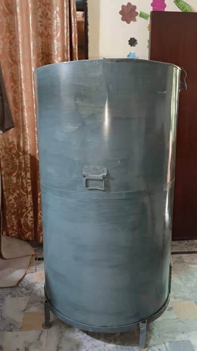 Large Aluminum Deg/Drum with Stand – Heavy Duty | Ideal for Cooking &