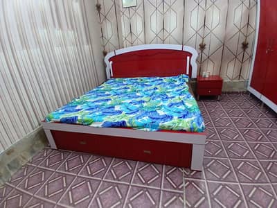 double bed with 2 cabin for sneakers