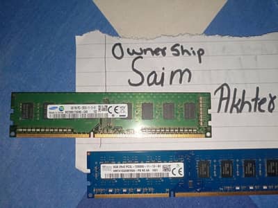 8gb ddr3 and 4gb ddr3 ram 100% working 10/9 condition