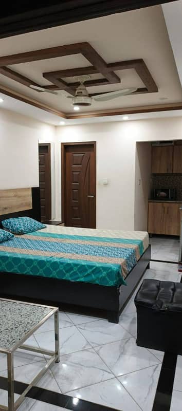 1 Bed Furnished Flat for Rent in Johar Town for Family and Bachelor (Student + Job holder)